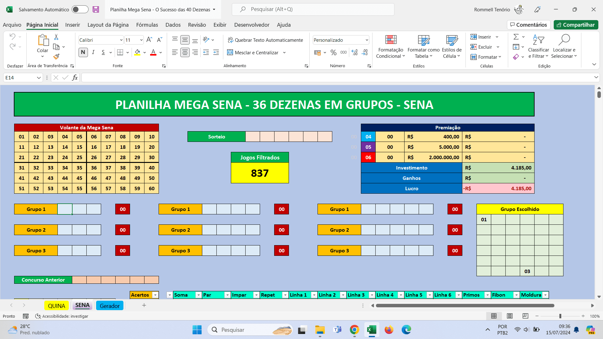 O Sucesso das 40 Dezenas - Estratégia Para Quina e Sena - Imagem 2